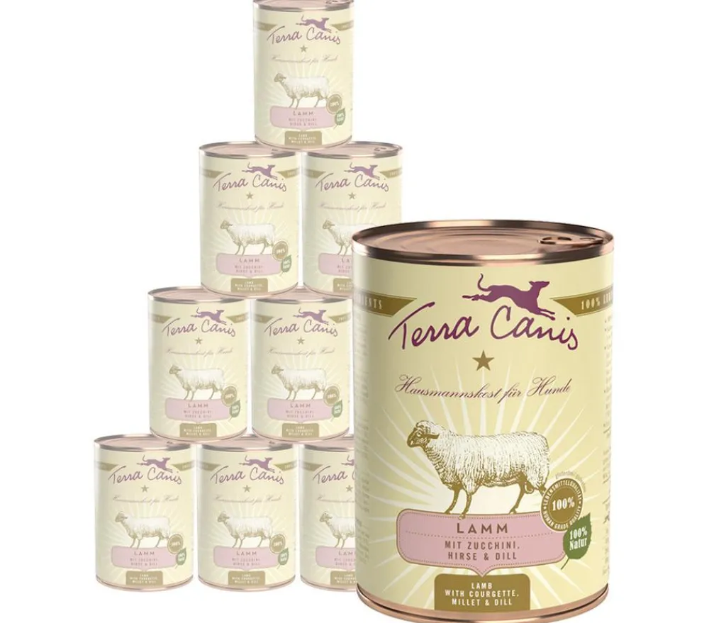 Terra Canis Nassfutter Hund - Nassfutter für Hunde Adult Menü, 12 x 400 g