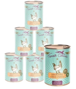 Terra Canis Nassfutter für Hunde Getreidefrei, 6 x 400 g Discount
