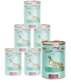 Terra Canis Nassfutter Hund - Nassfutter für Hunde Getreidefrei, 6 x 400 g