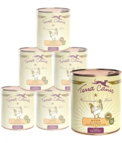 Terra Canis Nassfutter Hund - Nassfutter für Hunde Adult Menü, 6 x 800 g
