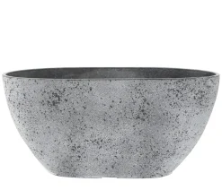 Ter Steege Kunststoff-Balkonkasten Nova, oval Grau Best