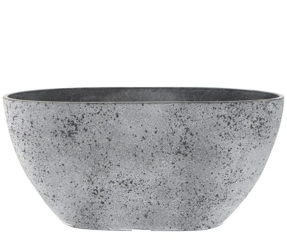 Ter Steege Kunststoff-Balkonkasten Nova, oval Grau Best