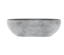 Ter Steege Pflanzkübel & Blumenkästen - Kunststoff-Balkonkasten Nova, oval Grau