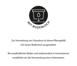 Ter Steege Kunststoff-Pflanztopf Nova, konisch Braun Discount