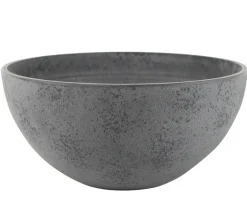 Ter Steege Blumenampeln & -Schalen - Kunststoff-Schale Nova, rund Anthrazit
