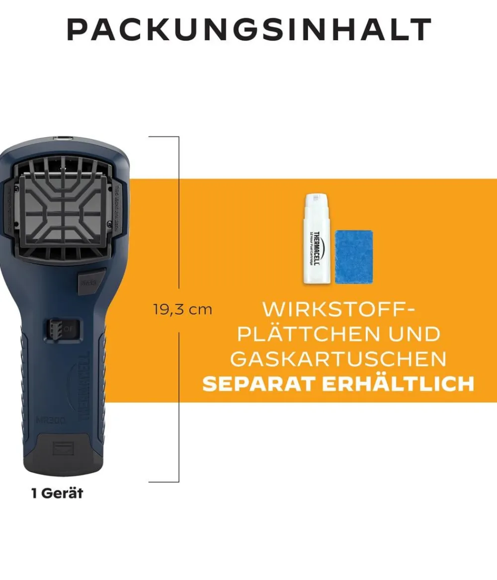 Thermacell Mückenabwehr Proactive Handgerät ohne Wirkstoff, 1 Stk. Anthrazit New