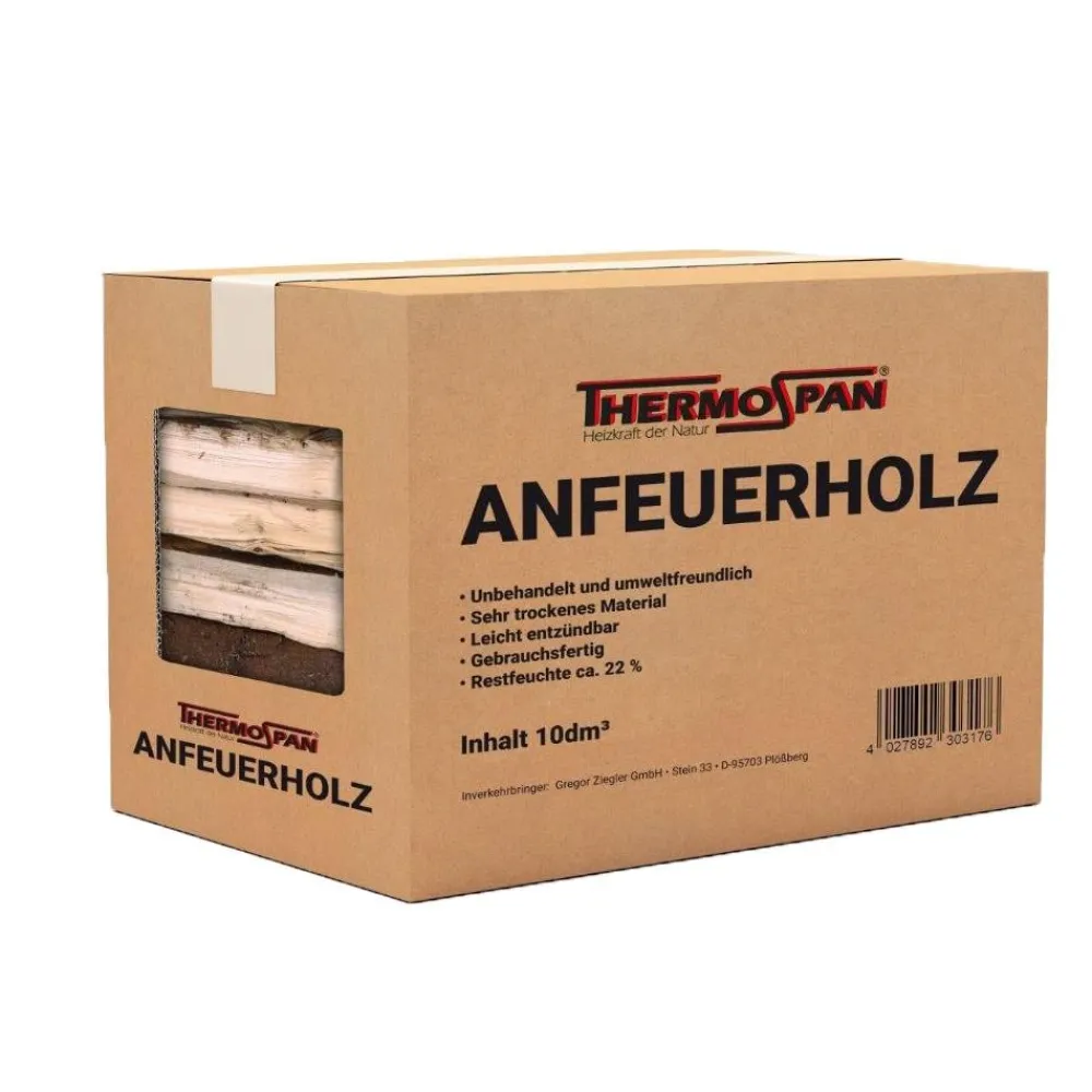 Thermospan Brennstoffe - Anfeuerholz, 10 dm³