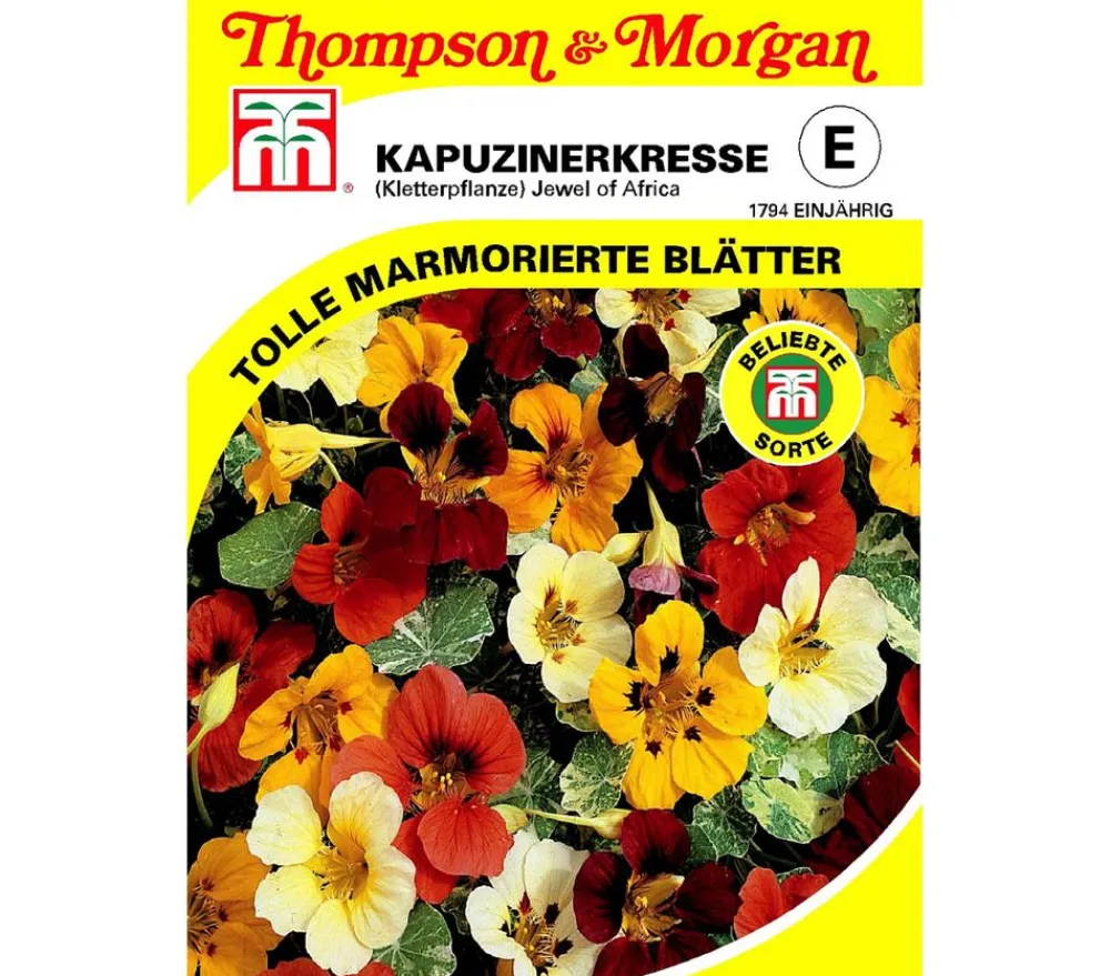 Thompson & Morgan Blumensamen > Samen Kapuzinerkresse 'Jewel of Africa'