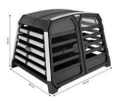 THULE® Allax Double M Compact Hundetransportbox, ca. B93/H65/T82-90 cm New