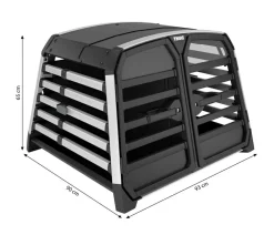 THULE® Hundetransportboxen - Allax Double M Hundetransportbox, ca. B93/H65/T77-82 cm