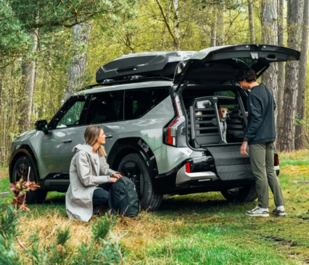 THULE® Allax Double S Hundetransportbox, ca. B90/H58/T72-80 cm Discount