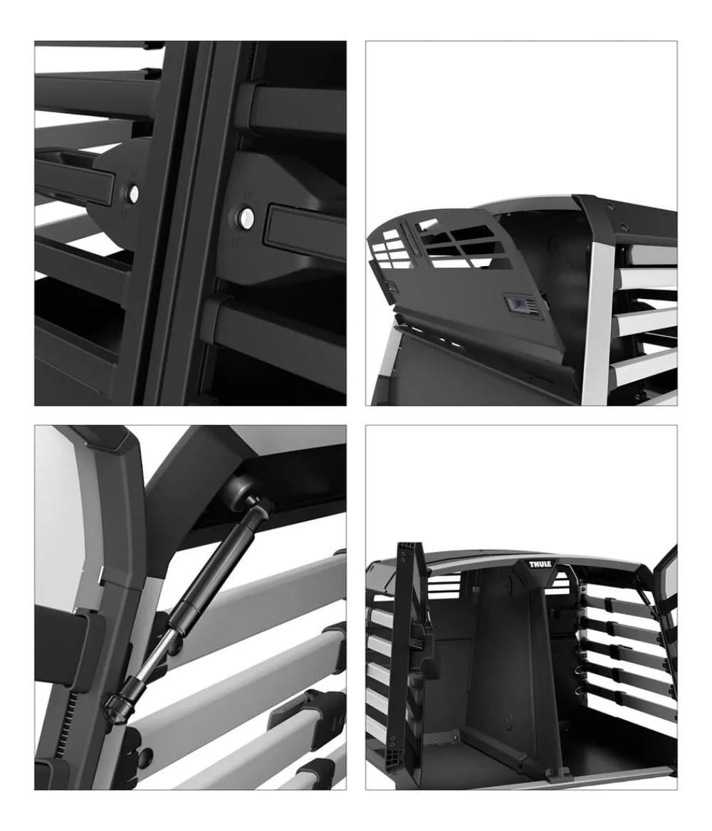 THULE® Allax Double S Hundetransportbox, ca. B90/H58/T72-80 cm Discount