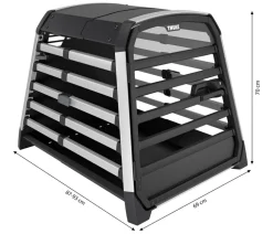 THULE® Hundetransportboxen - Allax L Compact Hundetransportbox, ca. B69/H70/T87-93 cm