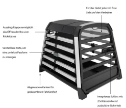 THULE® Hundetransportboxen - Allax L Compact Hundetransportbox, ca. B69/H70/T87-93 cm