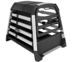 THULE® Allax threshold compatible S Hundetransportbox für Fahrzeuge mit Ladekante, ca. B58/H55/T72-80 cm