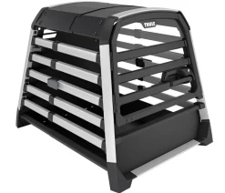 THULE® Hundetransportboxen - Allax threshold compatible M Hundetransportbox für Fahrzeuge mit Ladekante, ca. B65/H65/T82-90 cm