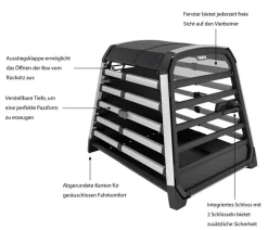 THULE® Allax XL Compact Hundetransportbox, ca. B73/H70/T89-94 cm Best