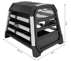 THULE® Hundetransportboxen > Allax XS Hundetransportbox, ca. B50/H50/T66-72 cm