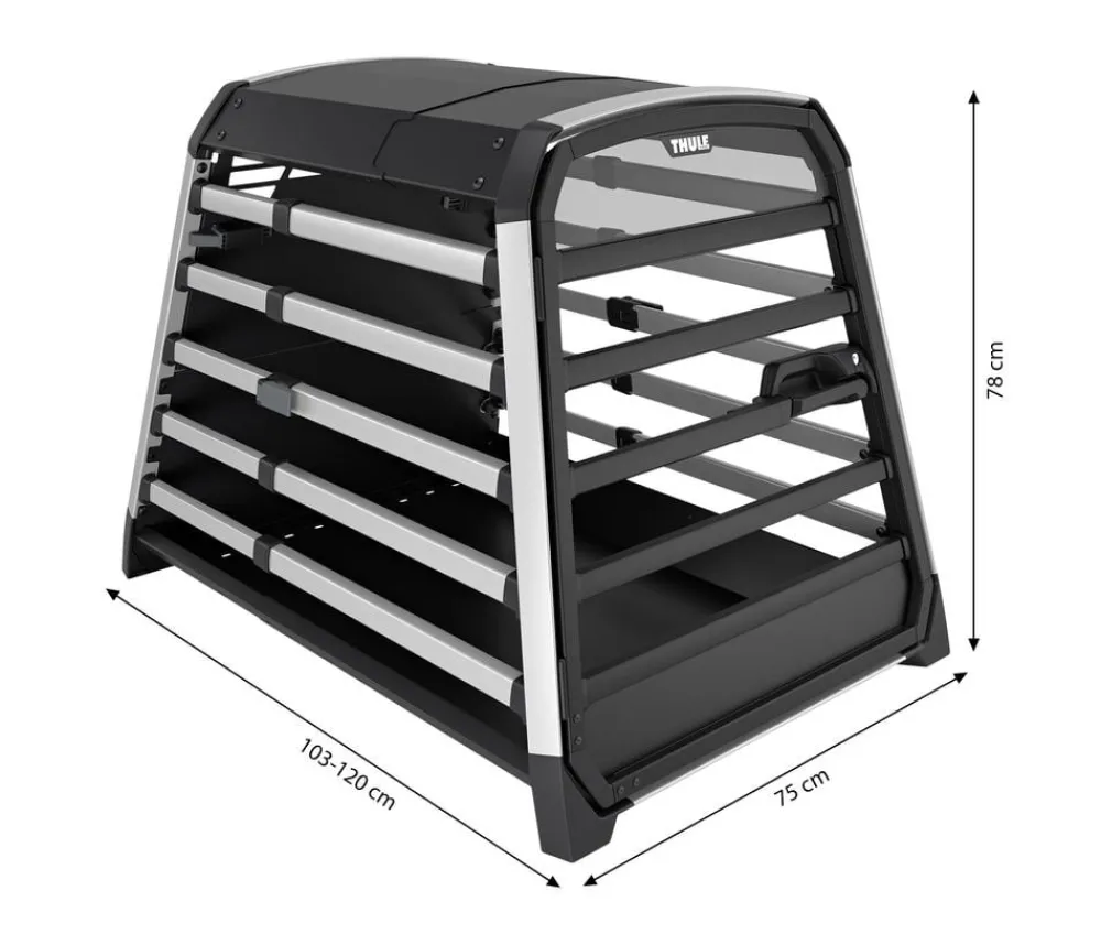 THULE® Hundetransportboxen > Allax XXL Hundetransportbox, ca. B75/H78/T103-120 cm