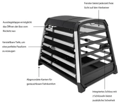 THULE® Hundetransportboxen > Allax XXL Hundetransportbox, ca. B75/H78/T103-120 cm