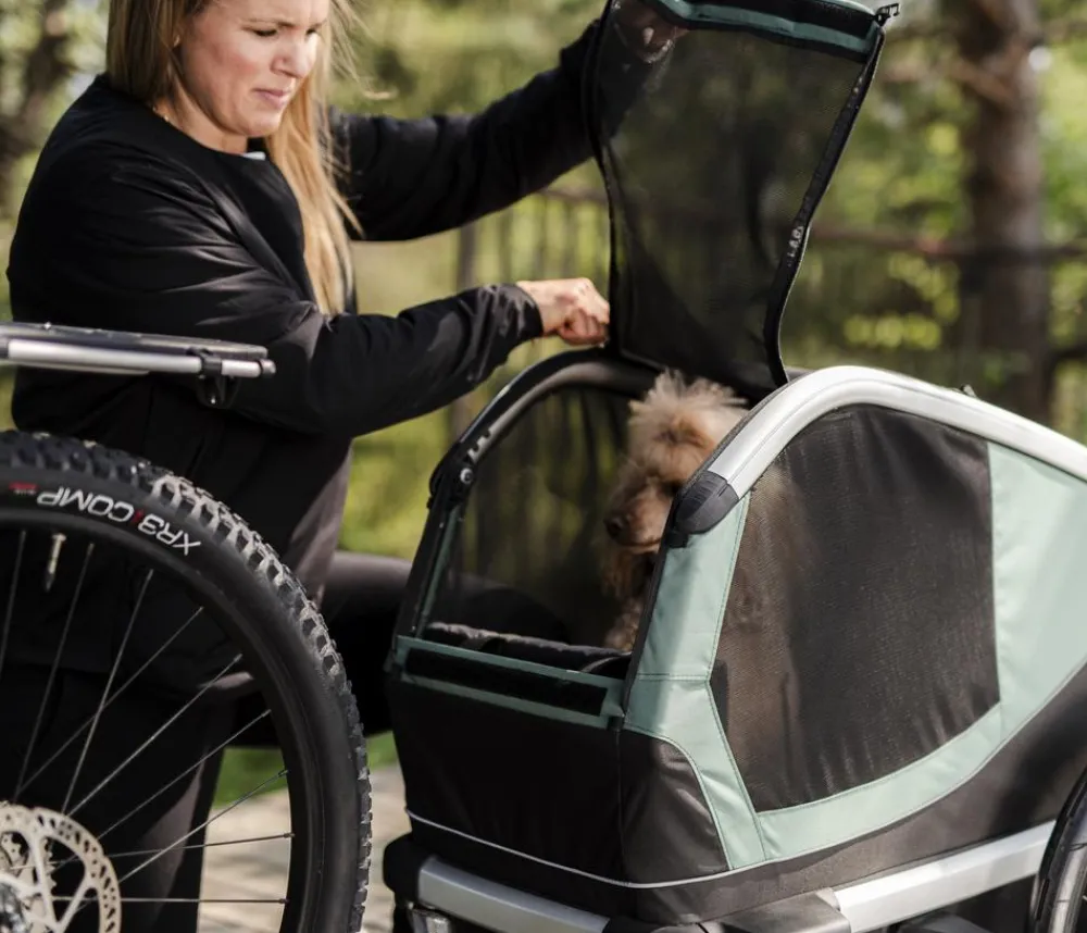 THULE® Mehr Transport & Unterwegs - Bexey Hunde-Fahrradanhänger, Hazy Green Grün