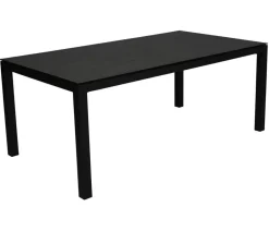 Tierra Outdoor Garten-Esstische|Gartentische Aluminium - Gartentisch Briga, ca. B180/H76/T100 cm Dunkelgrau