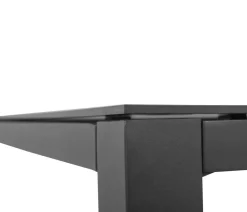 Tierra Outdoor Garten-Esstische|Gartentische Aluminium - Gartentisch Briga, ca. B180/H76/T100 cm Dunkelgrau