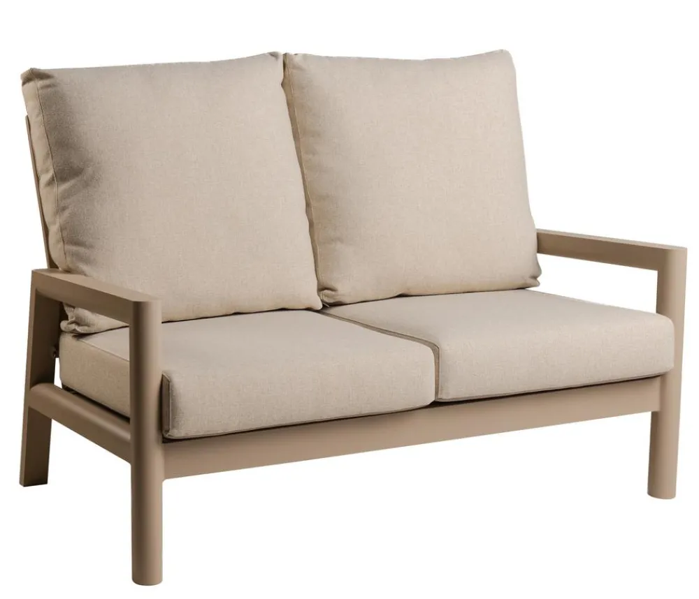 Tierra Outdoor Loungebänke - Loungebank Sevilla, 2-Sitzer Creme