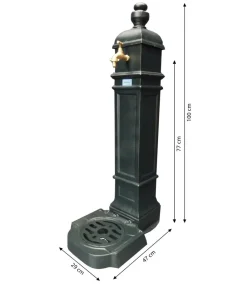 tomco Aluminium-Standbrunnen Belvedere, ca. H100 cm Grün Best
