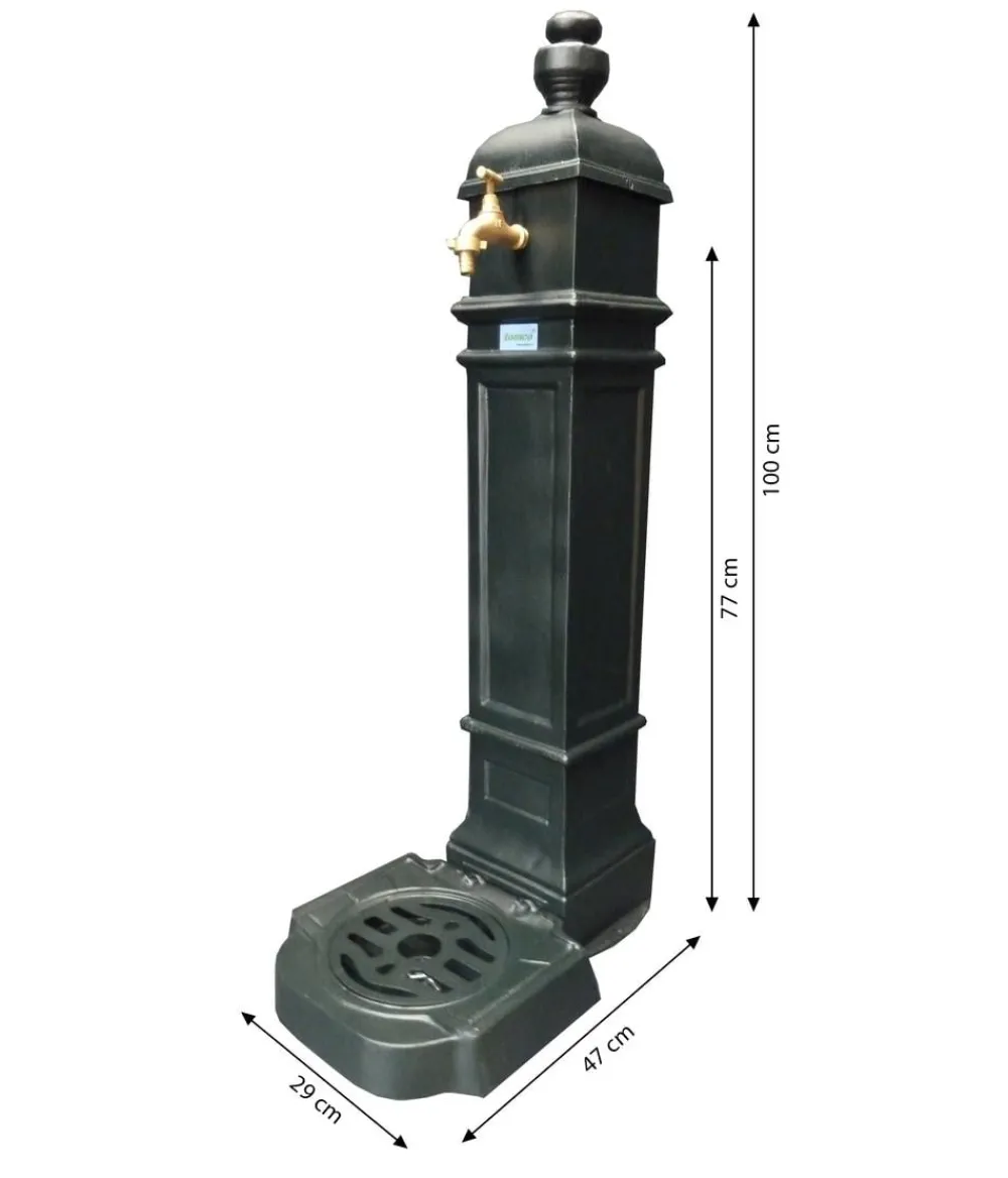 tomco Aluminium-Standbrunnen Belvedere, ca. H100 cm Grün Best