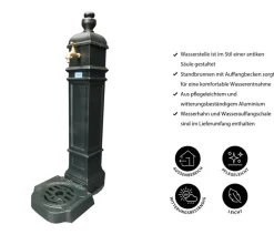 tomco Aluminium-Standbrunnen Belvedere, ca. H100 cm Grün Best