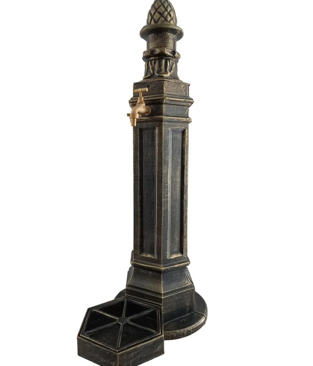 tomco Aluminium-Standbrunnen Schönbrunn, ca. H100 cm Gold Clearance