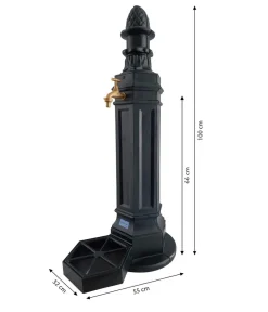tomco Gartenbrunnen - Aluminium-Standbrunnen Schönbrunn, ca. H100 cm Grün