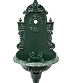 tomco Aluminium-Wandbrunnen Wiener Bassena, ohne Hahn, ca. 87 cm Dunkelgrün Best