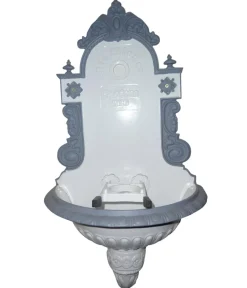 tomco Aluminium-Wandbrunnen Wiener Bassena, ohne Hahn, ca. 87 cm Grau Clearance