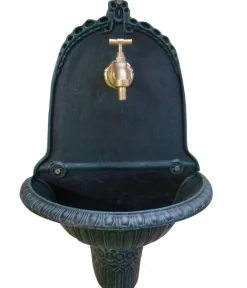 tomco Gartenbrunnen - Aluminium-Wandbrunnen Easy, ca. H61 cm