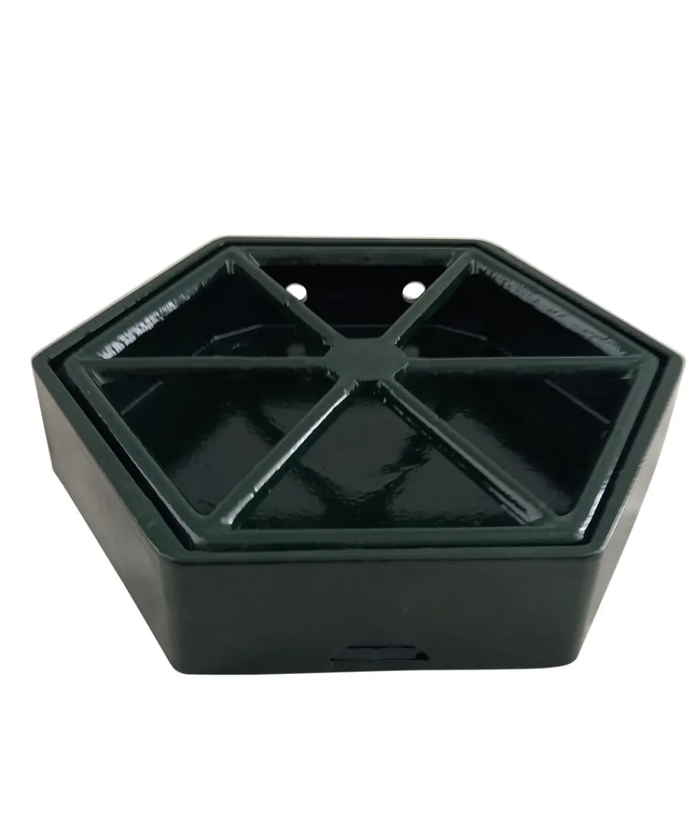 tomco Auffangschale für Standbrunnen, ca. H6/B22/T22 cm Grün Discount