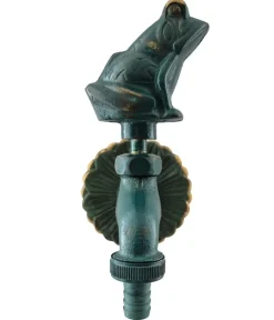 tomco Brunnen Zubehör > Messing-Wasserhahn Frosch 1/2, mit Rosette