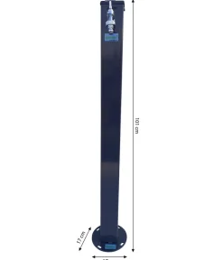 tomco Stahl-Wassersäule Top, ca. H101 cm Dunkelgrau Hot