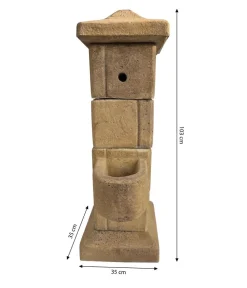 tomco Stein-Gartenbrunnen Barcelona, ca. H103 cm Braun Discount