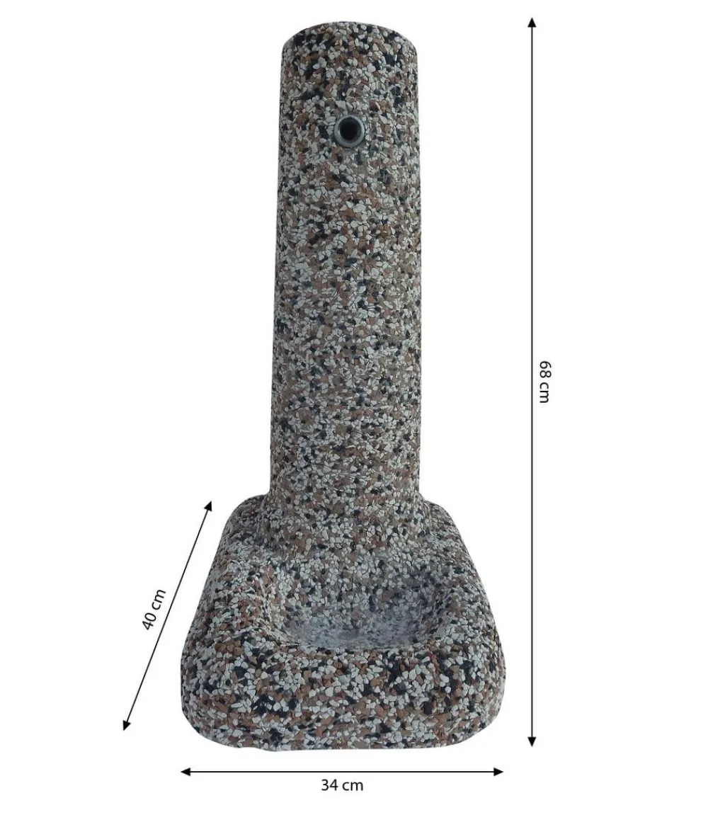 tomco Gartenbrunnen - Stein-Gartenbrunnen Rimini, ca. H68 cm Braun