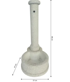 tomco Stein-Gartenbrunnen Siena, ca. H88 cm Weiß Clearance