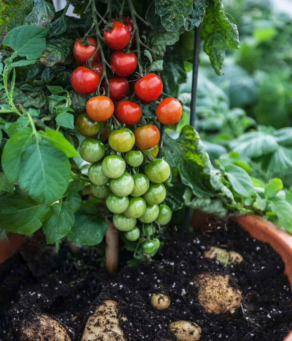 Dehner Auberginen- & Tomatenpflanzen|Gartengemüse - TomTato® Tomatenkartoffel Rot