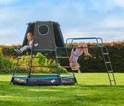 TP Toys Gartenspielgeräte - Spielturm Explorer, ca. B208/H201/T306 cm Schwarz