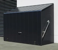 Trimetals Fahrradbox Sesame, ca. B185/H139/T76 cm Dunkelgrau New