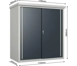 Trimetals Gartenschränke & Minigaragen > Gartenschrank Guardian, ca. B176/H186,5/T98 cm
