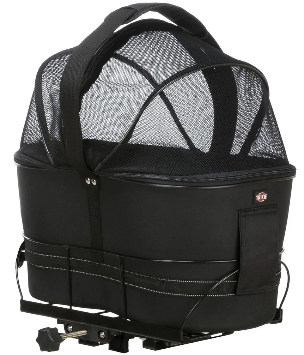 Trixie Fahrradkorb für Gepäckträger, ca. B29/H42/T48 cm Schwarz Outlet