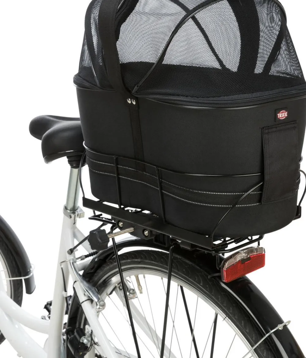 Trixie Fahrradkorb für Gepäckträger, ca. B29/H42/T48 cm Schwarz Outlet