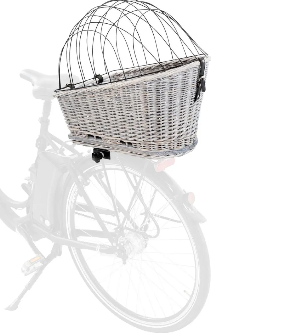 Trixie Fahrradkorb für Gepäckträger, ca. B35/H49/T55 cm Grau Online