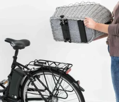 Trixie Fahrradkorb für Gepäckträger, ca. B35/H49/T55 cm Grau Online